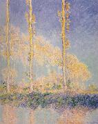 Claude Monet Three Poplars,Autumn Effect painting